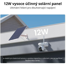 Reolink Solar Panel 3 pro bateriové Reolink kamery, 12W, USB-C, bílý
