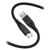 Swissten SOFT SILICONE USB / USB-C kabel danych 1,5 m 60 W CZARNY