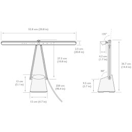 BENQ Lampa LED Table PianoLight R Black