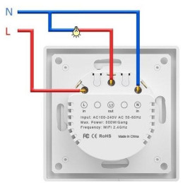 IMMAX NEO SMART vypínač Nexa 1-tlačítkový, Wi-Fi, 230V, TUYA