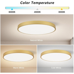 IMMAX NEO LITE SEMPLICI SMART stropní svítidlo, BEACON, 80cm, 96W, 6912lm, zlaté, Wi-Fi, TUYA