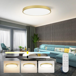 IMMAX NEO LITE SEMPLICI SMART stropní svítidlo, BEACON, 80cm, 96W, 6912lm, zlaté, Wi-Fi, TUYA