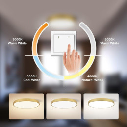 IMMAX NEO LITE SEMPLICI SMART stropní svítidlo, BEACON, 80cm, 96W, 6912lm, zlaté, Wi-Fi, TUYA