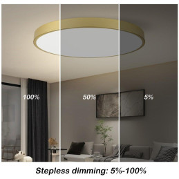 IMMAX NEO LITE SEMPLICI SMART stropní svítidlo, BEACON, 80cm, 96W, 6912lm, zlaté, Wi-Fi, TUYA