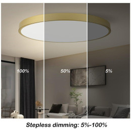 IMMAX NEO LITE SEMPLICI SMART stropní svítidlo, BEACON, 100cm, 128W, 9088lm, zlaté, Wi-Fi, TUYA