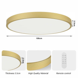 IMMAX NEO LITE SEMPLICI SMART stropní svítidlo, BEACON, 100cm, 128W, 9088lm, zlaté, Wi-Fi, TUYA