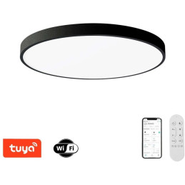 IMMAX NEO LITE SEMPLICI SMART stropní svítidlo, BEACON, 80cm, 96W, 6912lm, černé, Wi-Fi, TUYA