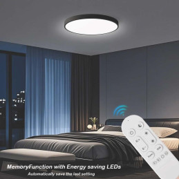 IMMAX NEO LITE SEMPLICI SMART stropní svítidlo, BEACON, 80cm, 96W, 6912lm, černé, Wi-Fi, TUYA