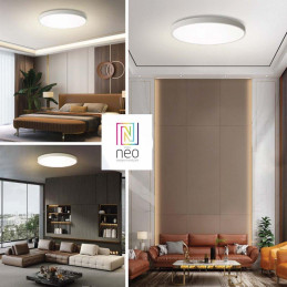 IMMAX NEO LITE SEMPLICI SMART stropní svítidlo, BEACON, 80cm, 96W, 6912lm, bílé, Wi-Fi, TUYA