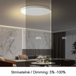 IMMAX NEO LITE SEMPLICI SMART stropní svítidlo, BEACON, 80cm, 96W, 6912lm, bílé, Wi-Fi, TUYA