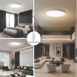 IMMAX NEO LITE SEMPLICI SMART stropní svítidlo, BEACON, 80cm, 96W, 6912lm, bílé, Wi-Fi, TUYA