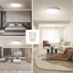 IMMAX NEO LITE SEMPLICI SMART stropní svítidlo, BEACON, 100cm, 128W, 9088lm, bílé, Wi-Fi, TUYA