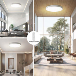 IMMAX NEO LITE SEMPLICI SMART stropní svítidlo, BEACON, 100cm, 128W, 9088lm, bílé, Wi-Fi, TUYA