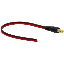 XtendLan Napájecí kabel/pigtail s jedním konektorem (jack 2,1mm samec) k zařízení, vodiče 2x 0,75mm2, délka 30cm