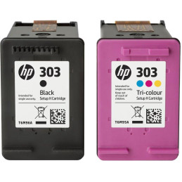 HP 303 Dvojbalení černé a tříbarevné originální inkoustové kazety