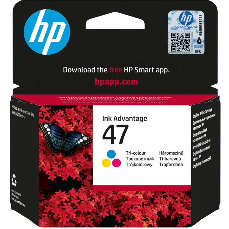 HP 47 Tříbarevná originální kazeta DeskJet 4828