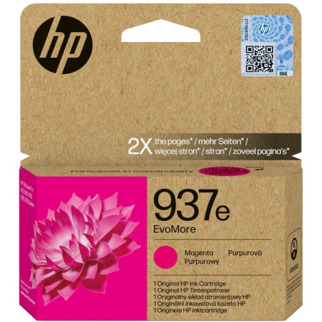 HP 937e Magenta EvoMore originální inkoustová kazeta