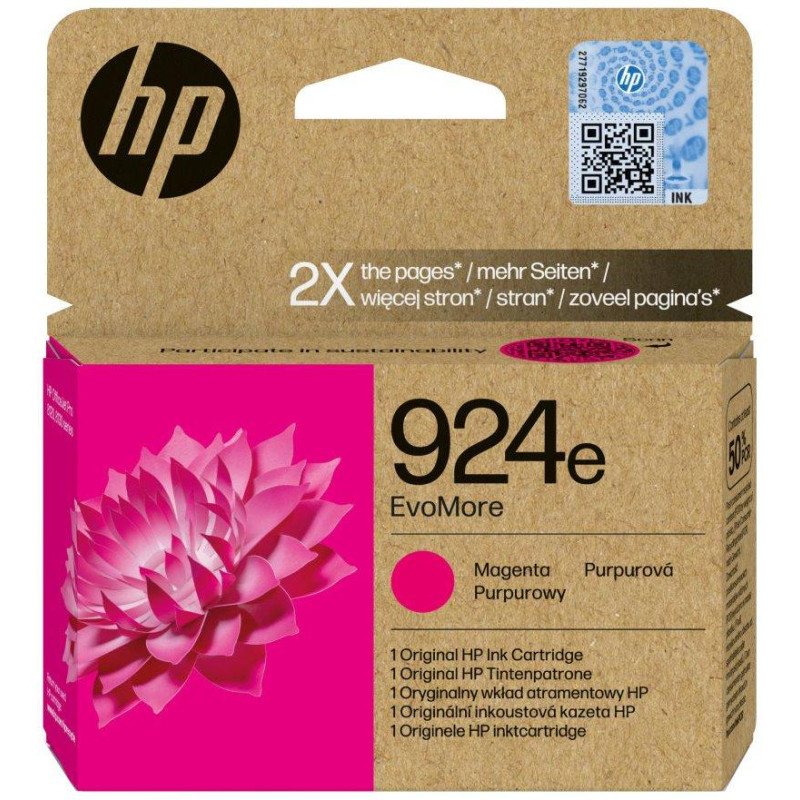 HP 924e Magenta EvoMore originální inkoustová kazeta