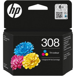 HP 308 Tříbarevná originální inkoustová kazeta
