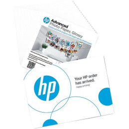 HP Advanced fotografický papír, lesklý, 65 lb, (127 × 127 mm), 20 listů