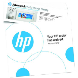 HP Advanced fotografický papír, lesklý, 65 lb, 101 × 305 mm, 10 listů