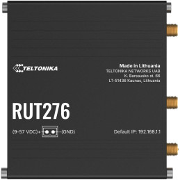 Teltonika RUT276 průmyslový router, dual SIM, Redcap 5G, 1x LAN, 1x WAN, serial RS232/485, WiFi 4
