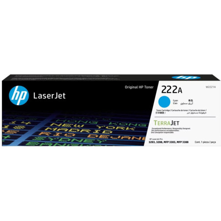 HP 222A Azurová originální laserová tonerová kazeta