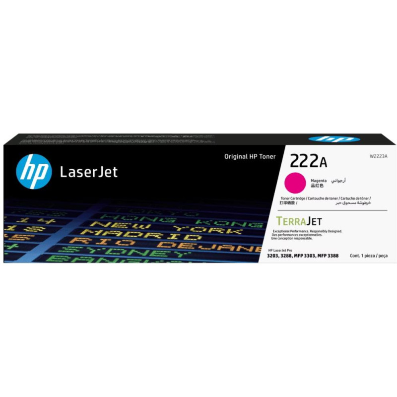HP 222A Magenta originální laserová tonerová kazeta