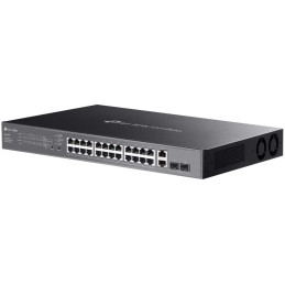 TP-Link ES228GMP, Omada 28-Port Gigabit Easy Managed Switch, 2x GLAN, 24x GLAN PoE+, 2x SFP, 384W PoE budget, 1U