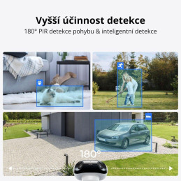 Reolink Argus Series B740X 8MPx venkovní bateriová IP kamera, panorama 180° , 5120x1440, SD, audio, bat 5000mAh