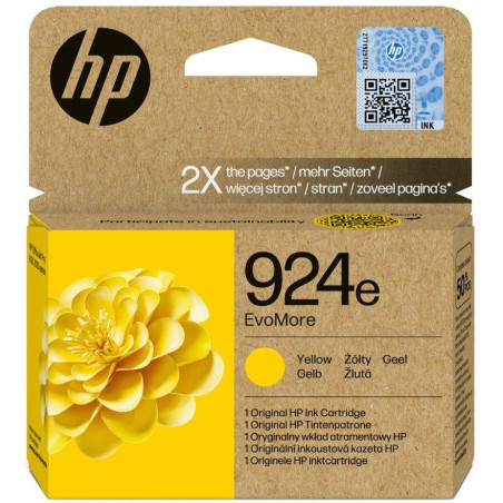 HP 924e EvoMore Žlutá originální inkoustová kazeta