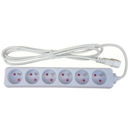 XtendLan prodlužovací přívod 250V s EURO konektorem C14 do UPS, 2m, 6 zásuvek