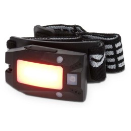 NEDIS LED čelovka/ 180 lm/ napájení z baterie/ napájení z USB/ 3.7 V DC/ včetně baterií/ dobíjecí/ černá