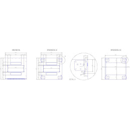 Triton 19" rozvaděč stojanový 42U/600x1000, typ RT, RAL7035, šedá