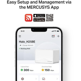 TP-Link Mercusys Halo H25BE(2-pack) WiFi systém, WiFi 7, BE3600, 3x GWAN/GLAN, 2ks v balení