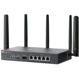 TP-Link ER706W-4G Omada VPN Router, 1x Nano SIM slot (4G+ Cat6), WiFi 6 2402 Mbps  5GHz + 574 Mbps  2.4GHz, 1x SFP GWAN/