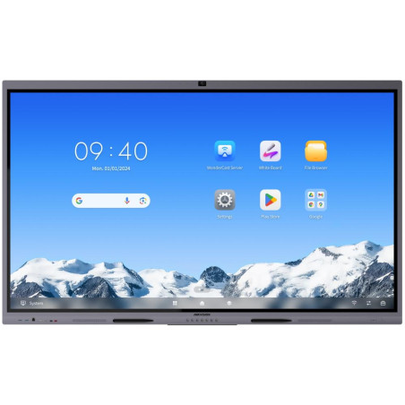 HIKVISION interaktivní dotykový panel 86", 4K, Android 14, 8GB,128G,480nit,50 points, USB, HDMI, Wifi ,BT, kamera, EDLA