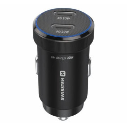 Swissten  Cl Adaptér 2X Usb-C Pd, 20W Černý