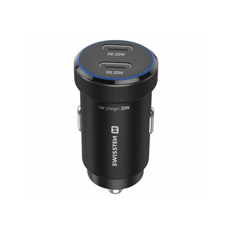 Swissten  Cl Adaptér 2X Usb-C Pd, 20W Černý