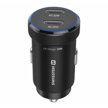 Swissten  Cl Adaptér 2X Usb-C Pd, 20W Černý