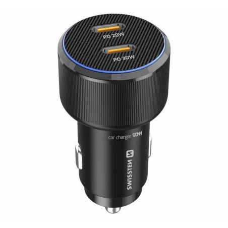 Swissten  Cl Adaptér 2X Usb-C Pd, 50W Černý