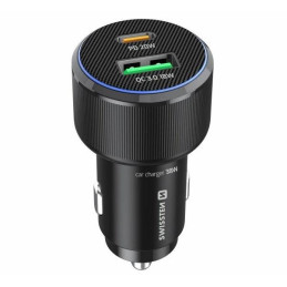 Swissten  Cl Adaptér Usb-C Pd + Usb-A, 38W Černý