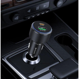 Swissten  Cl Adaptér Usb-C Pd + Usb-A, 38W Černý + Kabel Usb-C / Usb-C, 1 M