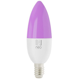 IMMAX NEO SMART žárovka LED E14, C37, 4,8W RGB+CCT, stmívatelná, Zigbee, TUYA