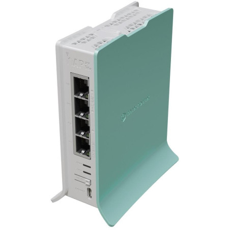 ROZBALENÉ - MikroTik hAP ax lite, 4x GbE, 2x 800 MHz, 2.4 GHz Wi-Fi 6, PSU, L4