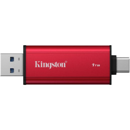 KINGSTON Dual Portable SSD 1TB SSD / externí SSD / USB type A + C / USB 3.2 Gen 2x2 / černo-červený
