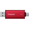 KINGSTON Dual Portable SSD 1 TB SSD / externe SSD / USB Typ A + C / USB 3.2 Gen 2x2 / schwarz-rot