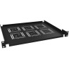 Solarix Police 19" 1U 350mm ukladacie plato BK úchyt na prednej lišty UP-03-B