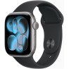 Apple Watch Series 11 42mm Space Gray Aluminum with Black Sport Band - S/M