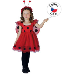 Kostým na karneval - Beruška, 92-104 cm